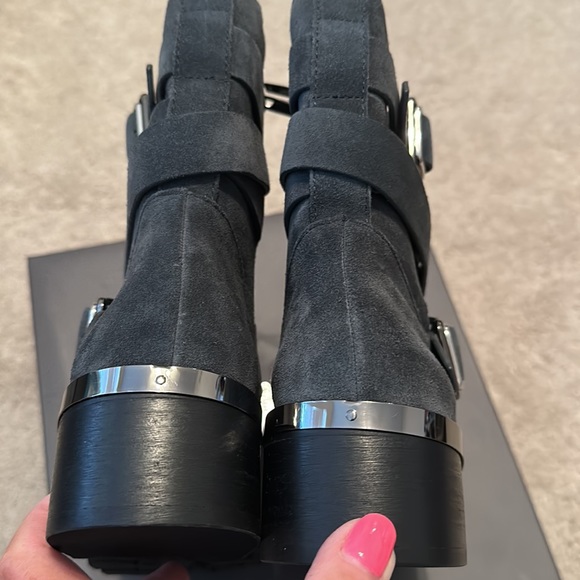 Vince Camuto booties / color/material Granite Peak Verona. Dark bluish grey. - Picture 6 of 8